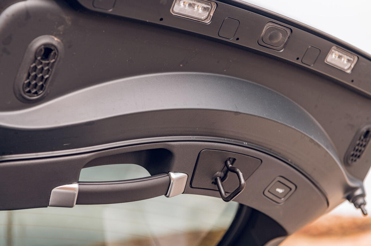 Jaguar F-Type 2020 road test review - boot handle Jaguar F-Type 2020 road test review - boot handle