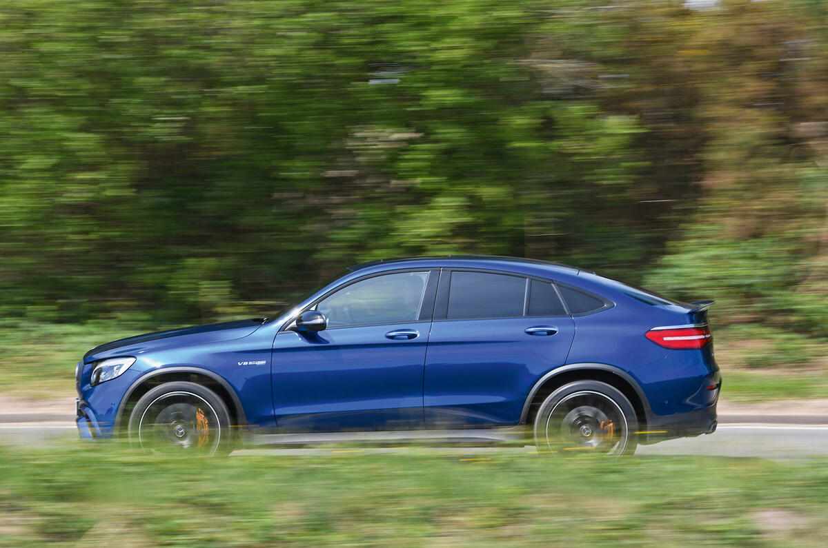 Mercedes-AMG GLC 63 S road test review on the road side