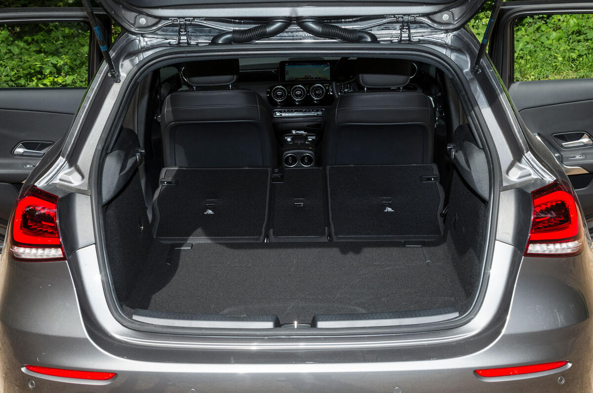 Mercedes-Benz A-Class 2018 road test review boot space seats down