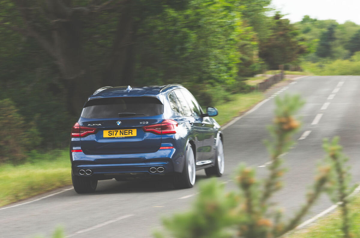 Alpina XD3 2019 UK road test review - hero rear