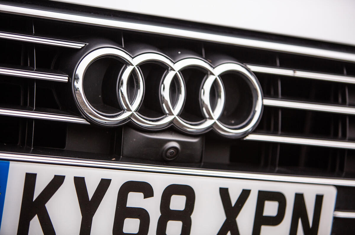 Audi A6 Avant 2018 road test review - bonnet badge
