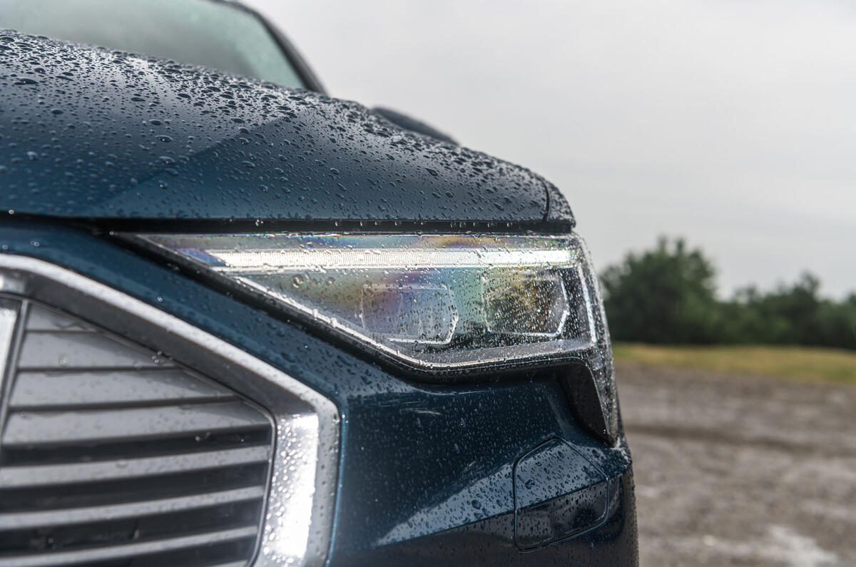Audi E-tron 55 Quattro 2019 road test review - headlights