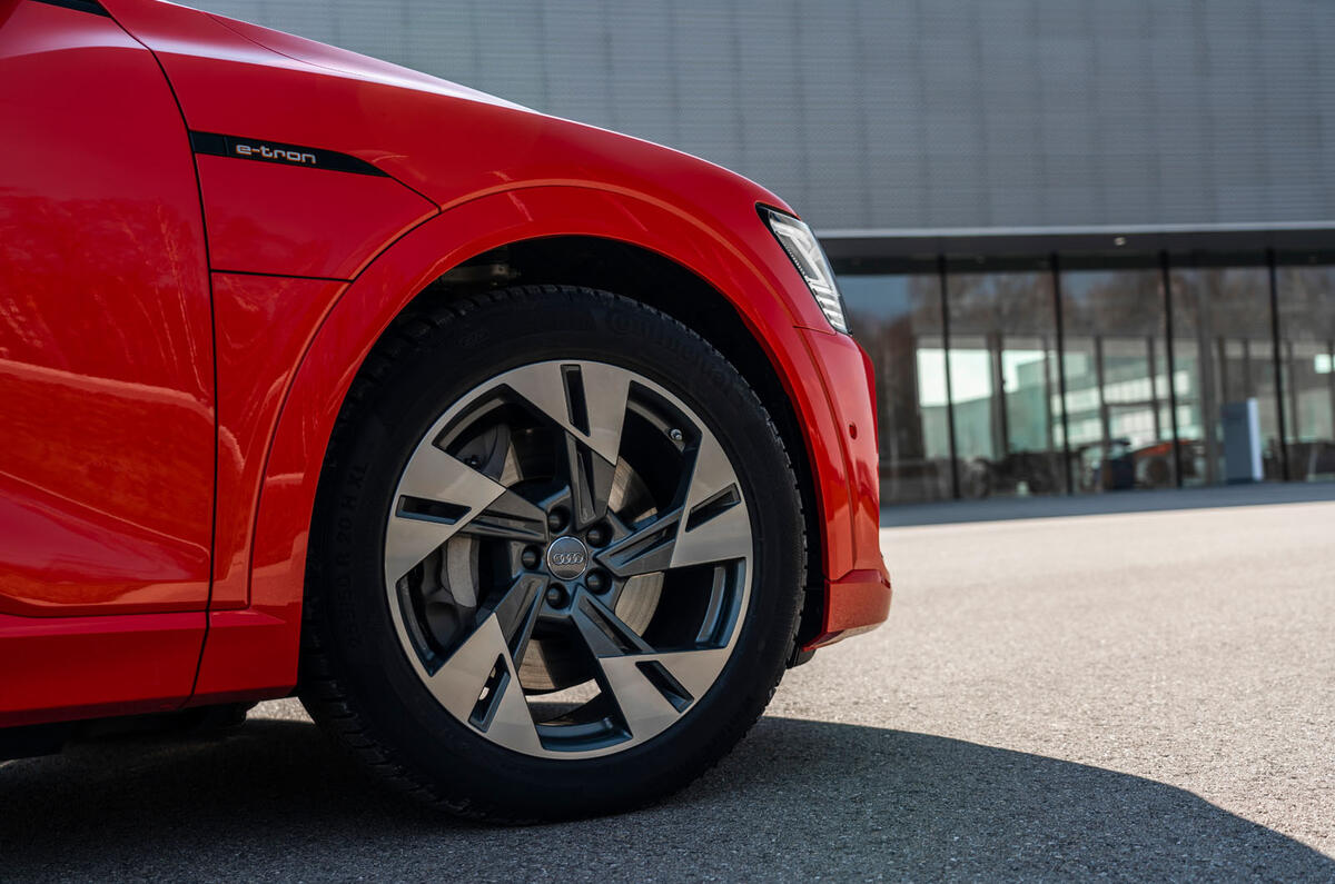 Audi E-tron Sportback 2020 road test review - alloy wheels Audi E-tron Sportback 2020 road test review - alloy wheels