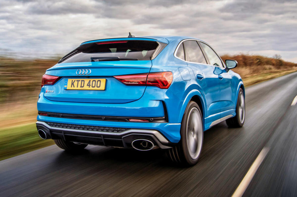 Audi RS Q3 Sportback 2020 road test review - hero rear
