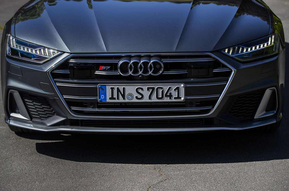 Audi S7 Sportback TDI 2020 road test review - front end Audi S7 Sportback TDI 2020 road test review - front end
