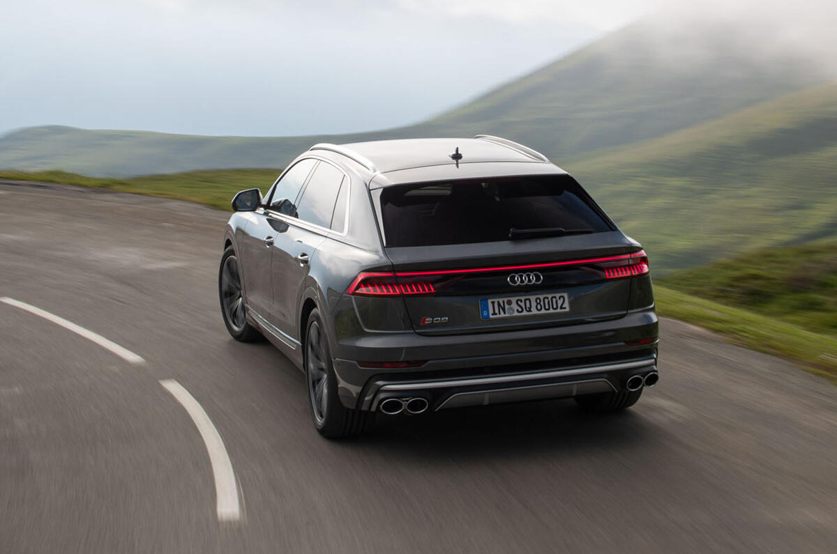 Audi SQ8 2019 road test review - hero rear