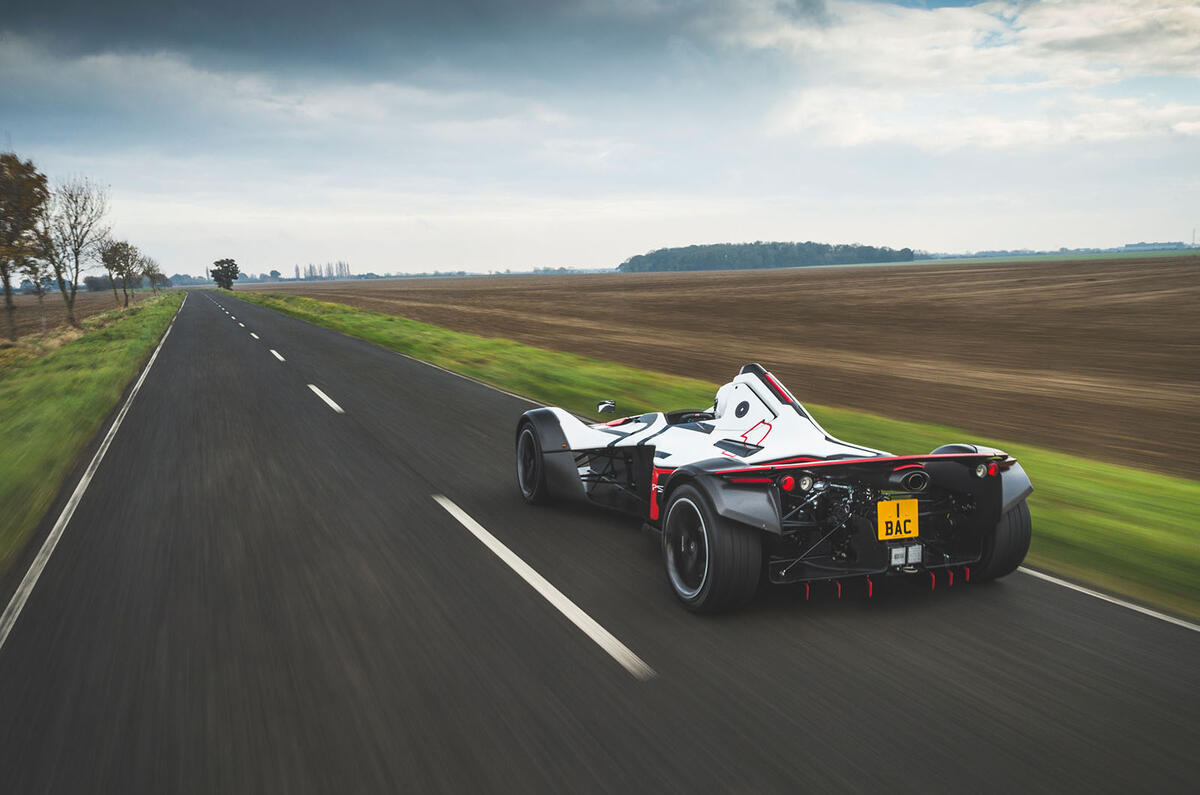 BAC Mono 2018 review - hero rear