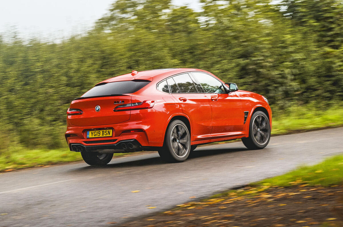 BMW X4 M Competition 2019 road test review - hero rear