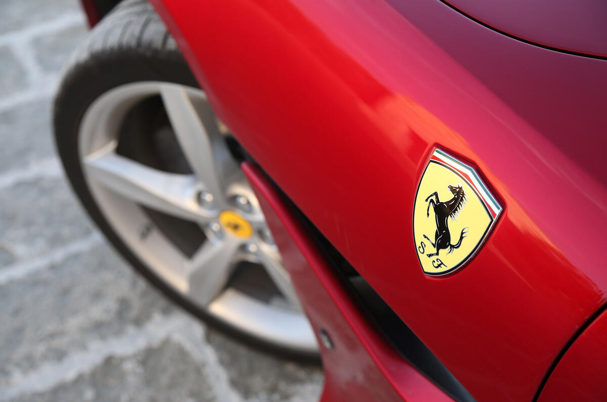 Ferrari Portofino review Ferrari badge
