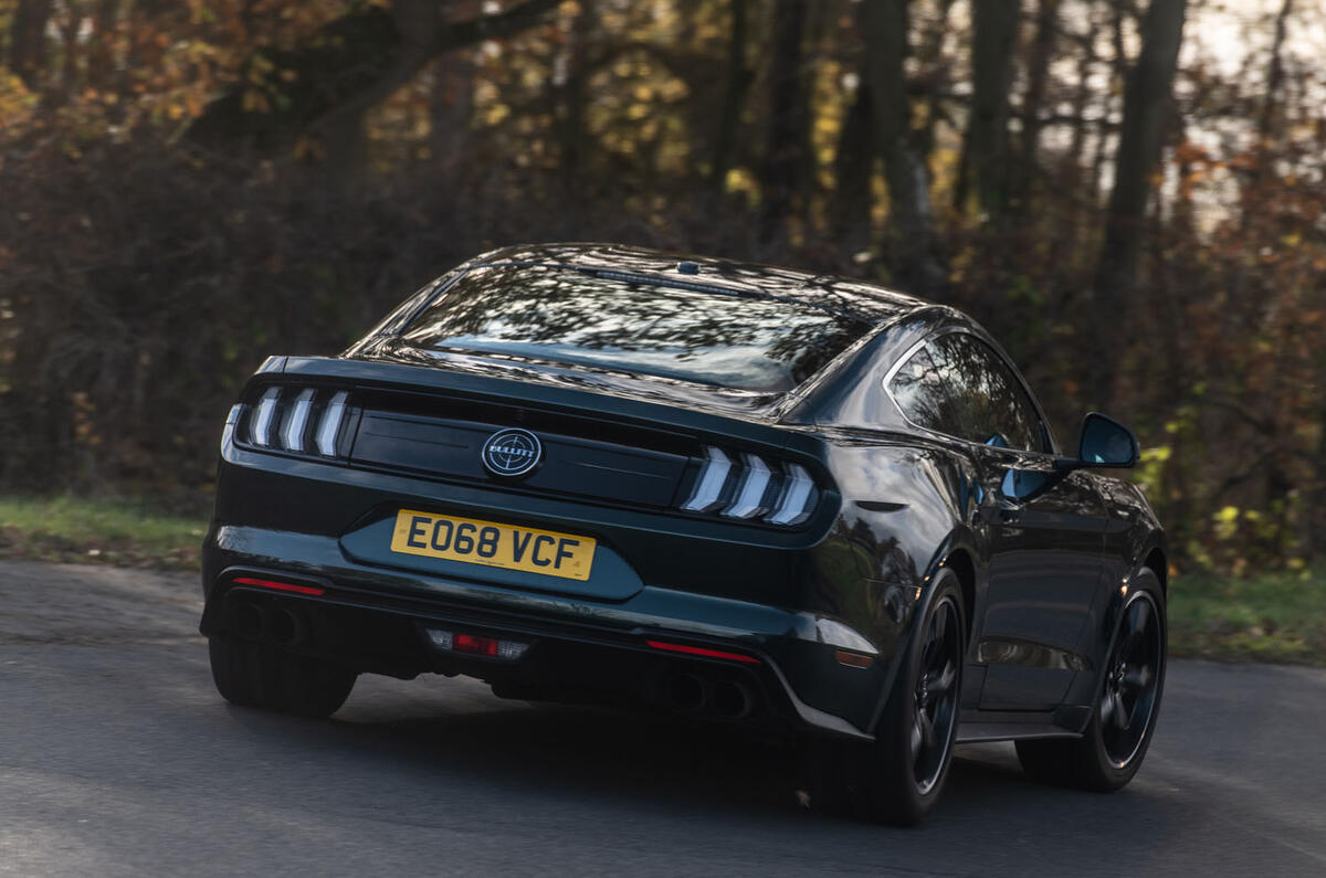 Ford Mustang Bullitt 2018 road test review - hero rear