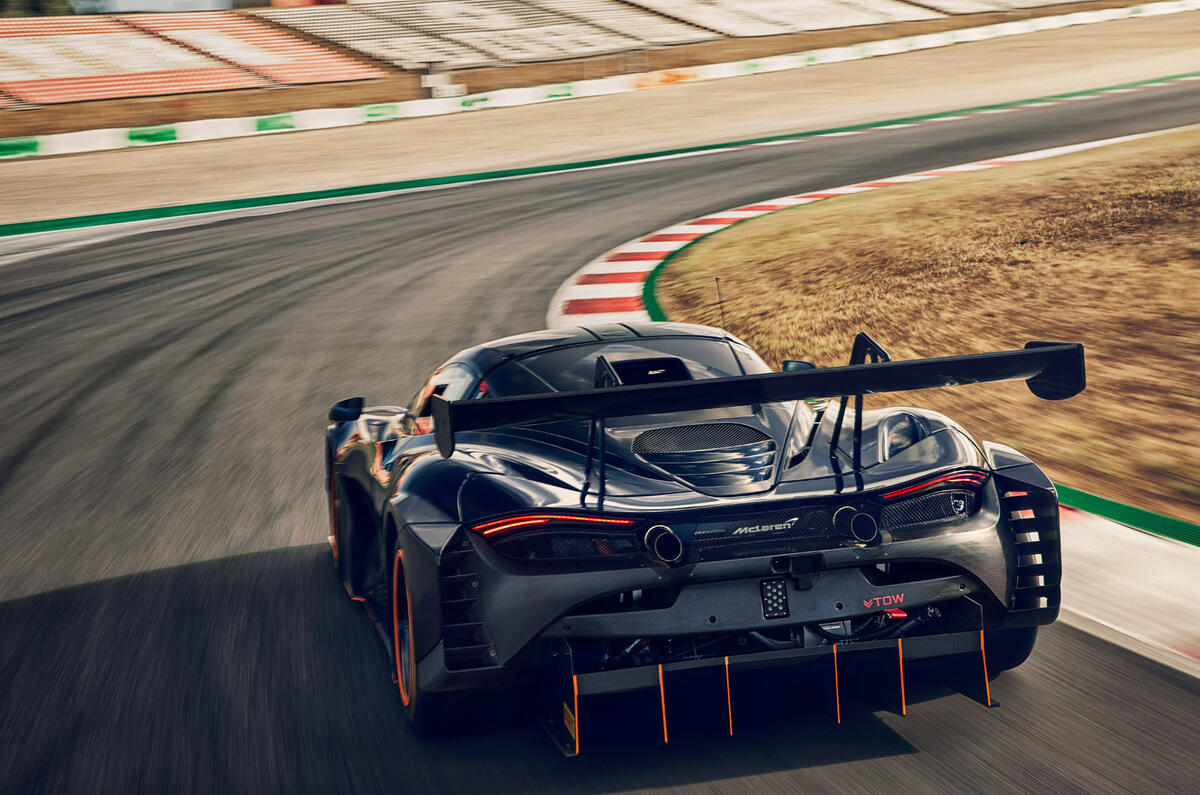 3 McLaren 720S GT3X 2021 first drive review hero rear