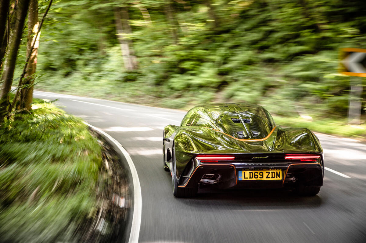 McLaren Speedtail 2020 UK first drive review - hero rear