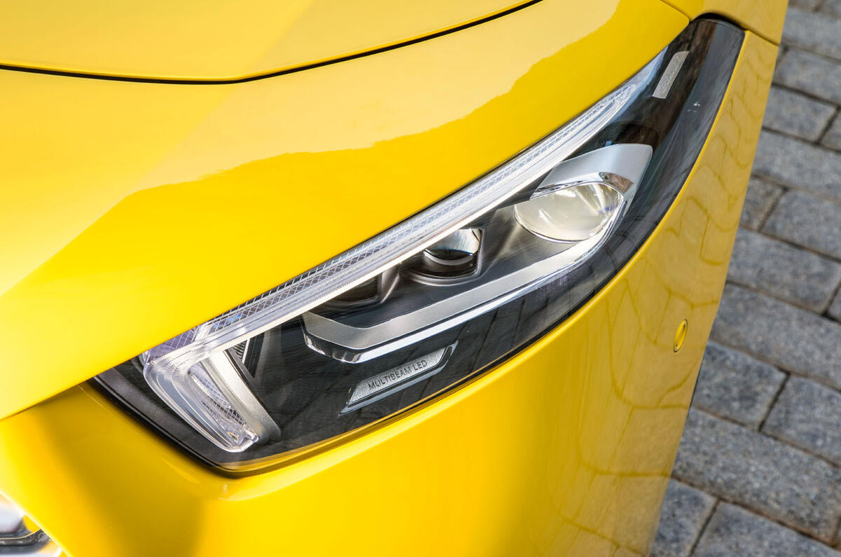 Mercedes-AMG A35 2018 review - headlights