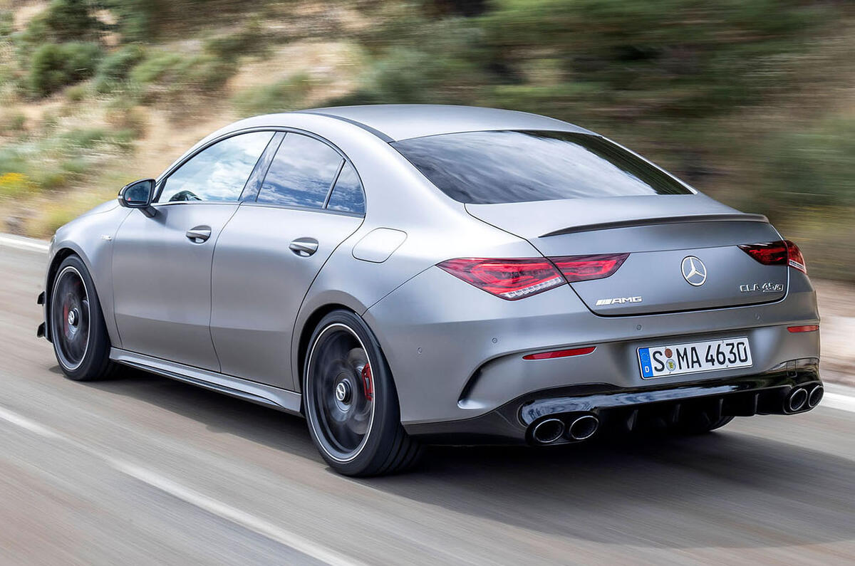 Mercedes-AMG CLA 45 S 2019 road test review - hero rear