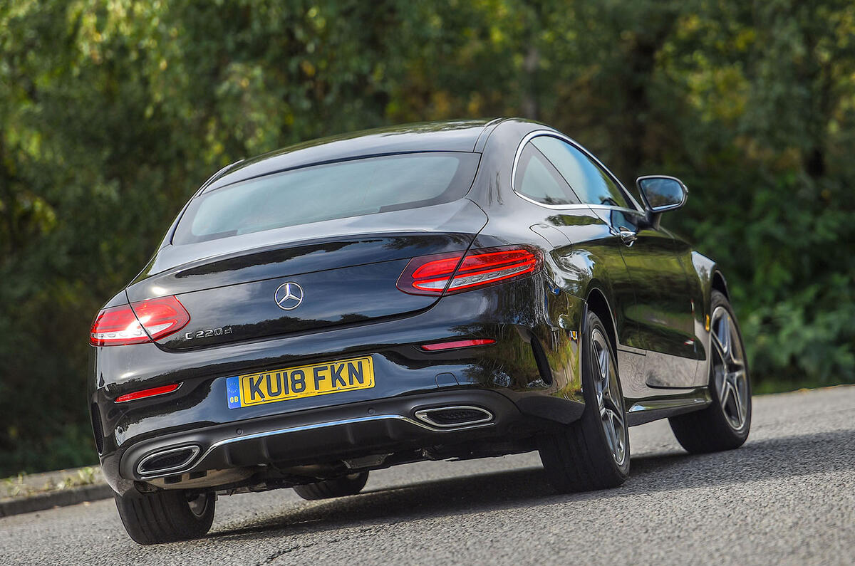 Mercedes-Benz C-Class Coupe 2019 review - hero rear