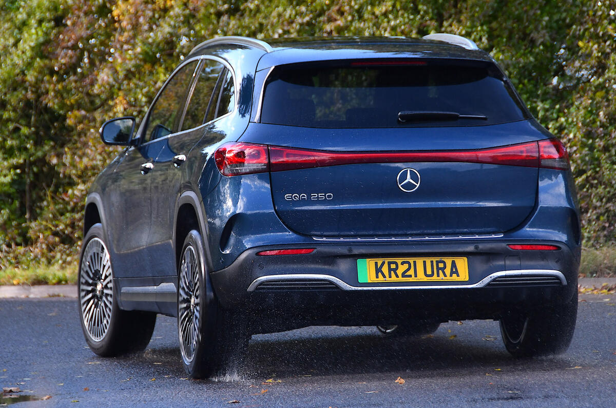 3 Mercedes Benz EQA 2021 road test review hero rear 3 Mercedes Benz EQA 2021 road test review hero rear