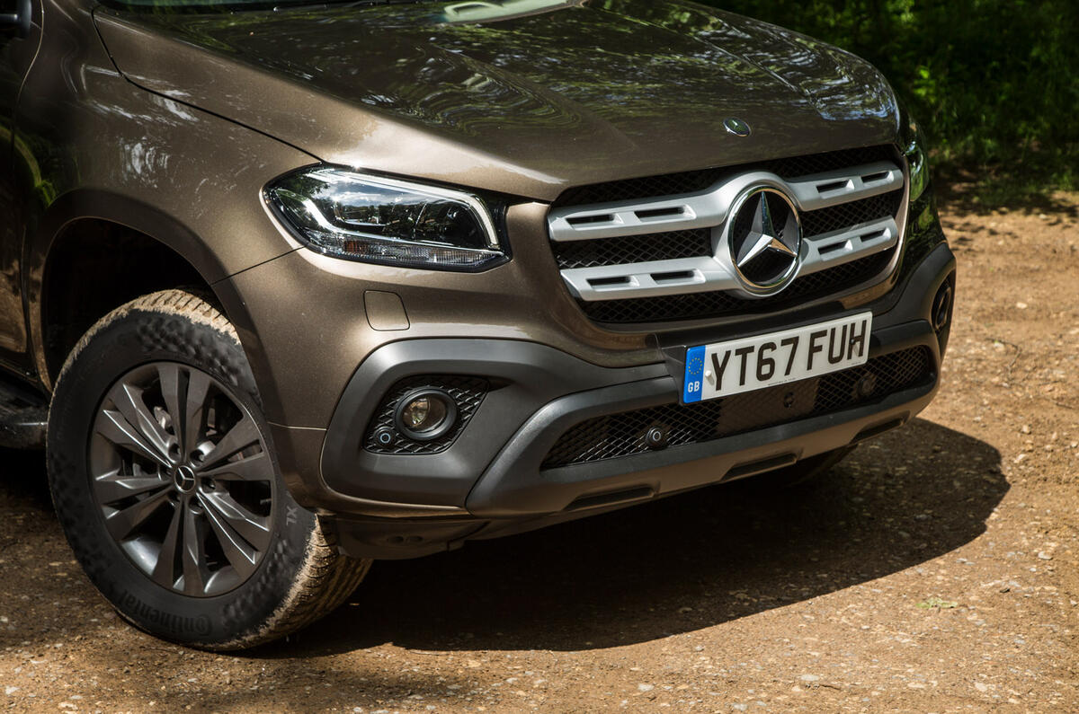 Mercedes-Benz X-Class road test review front end