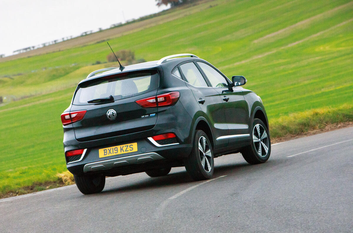 MG ZS EV 2019 road test review - hero rear