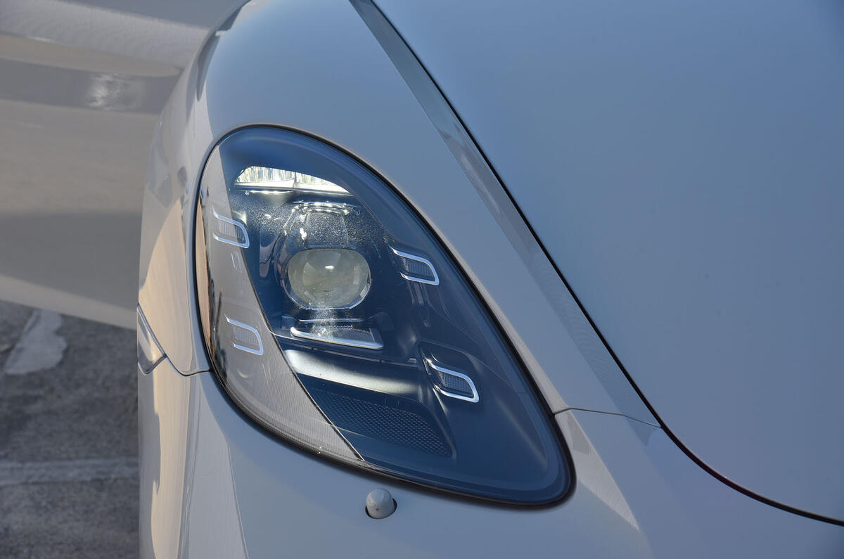 Porsche 718 Cayman GTS 2018 review headlights