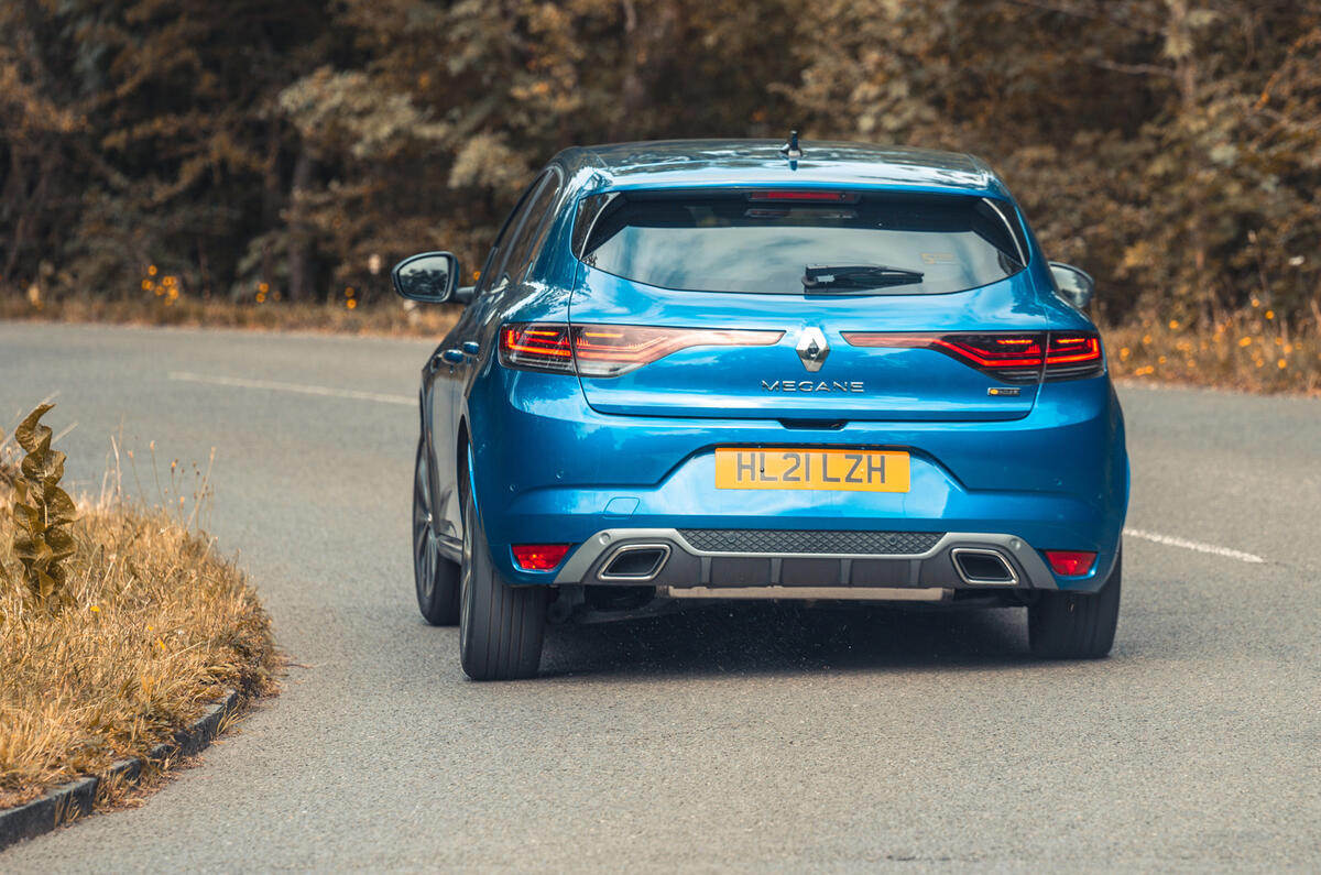3 Renault Megane E Tech PHEV road test 2021 hero rear