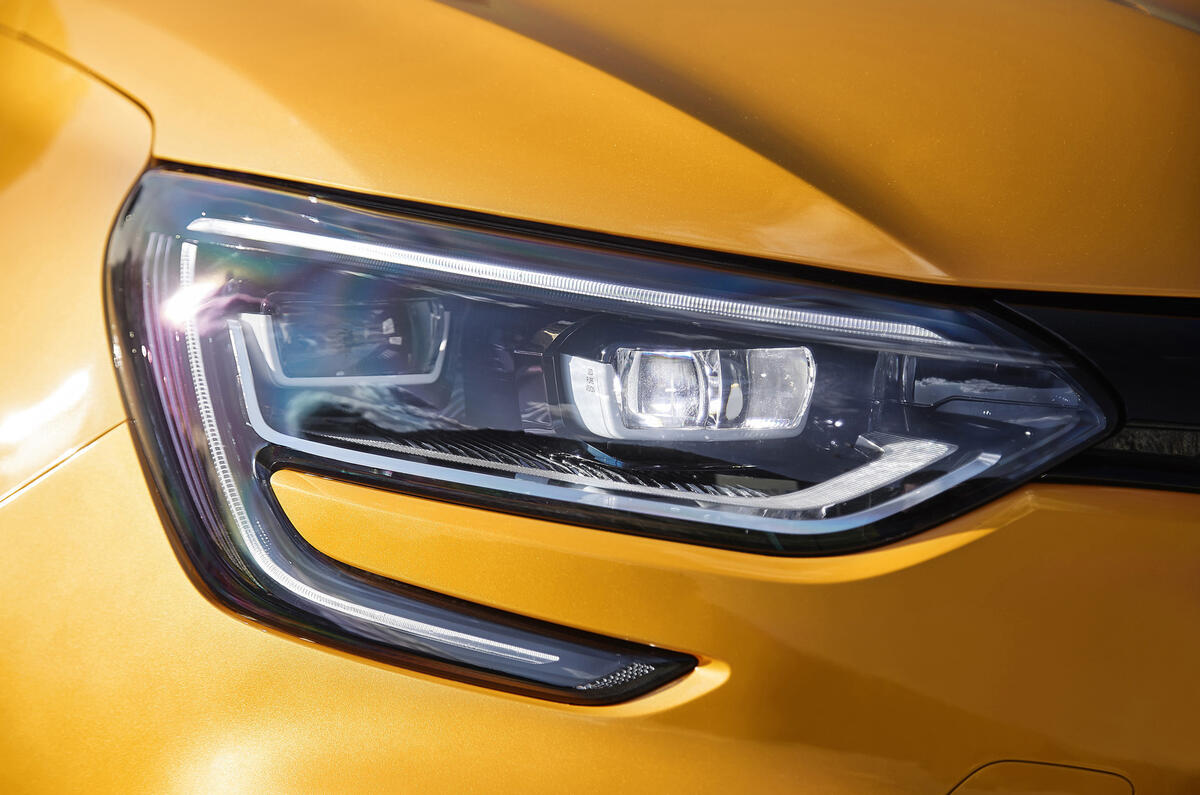 Renault Megane RS 280 2018 road test review headlights
