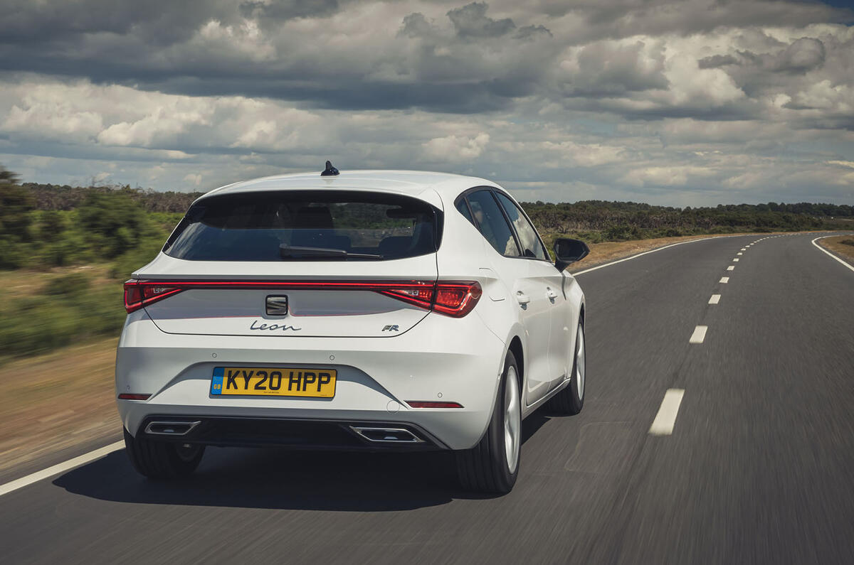 Seat Leon 2020 road test review - hero rear Seat Leon 2020 road test review - hero rear