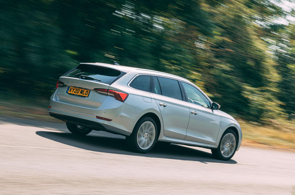 Skoda Octavia Estate 2020 road test review - hero rear