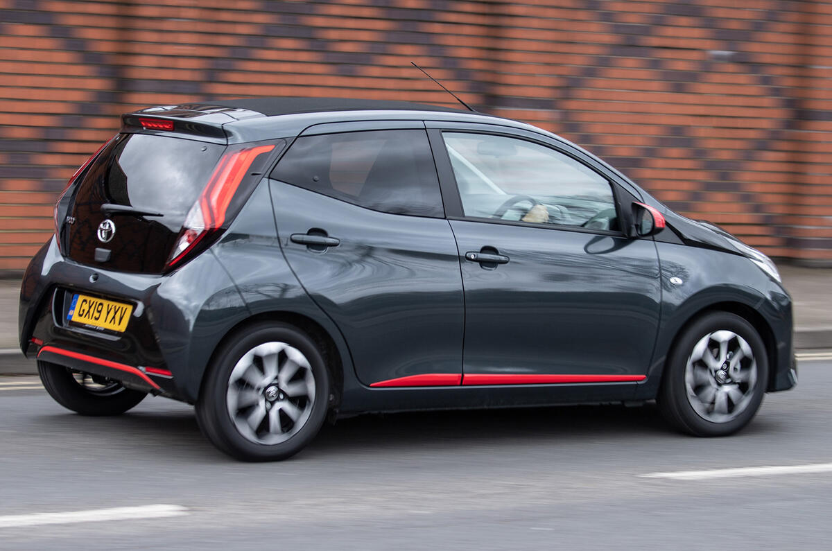 3 Toyota Aygo 2019 UK RT hero rear 3 Toyota Aygo 2019 UK RT hero rear