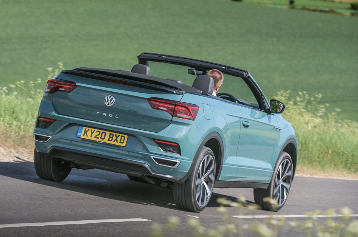 Volkswagen T-Roc Cabriolet 2020 road test review - hero rear