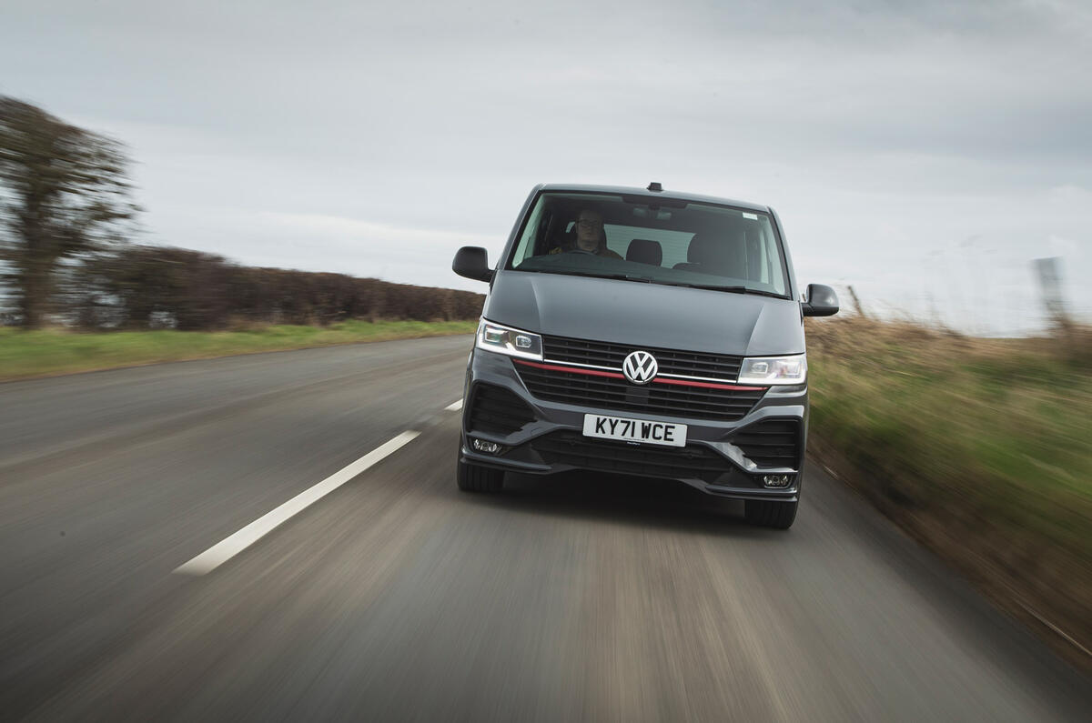 3 Volkswagen Transporter 2022 road test review tracking nose