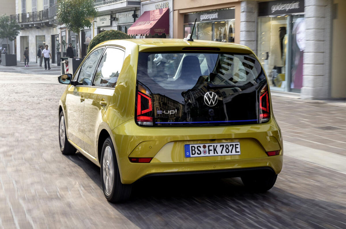 Volkswagen e-Up 2020 road test review - hero rear Volkswagen e-Up 2020 road test review - hero rear