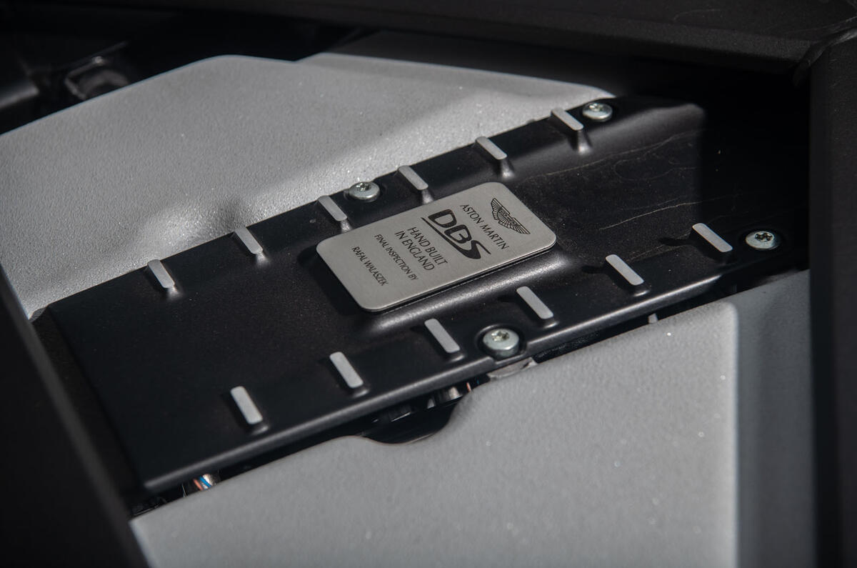 Aston Martin DBS Superleggera 2018 road test review - engine detail