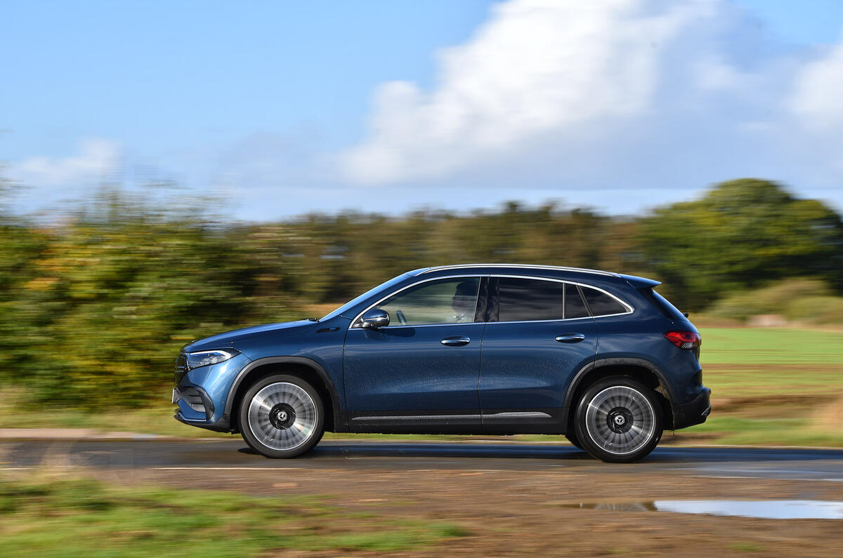 30 Mercedes Benz EQA 2021 road test review on road side 30 Mercedes Benz EQA 2021 road test review on road side