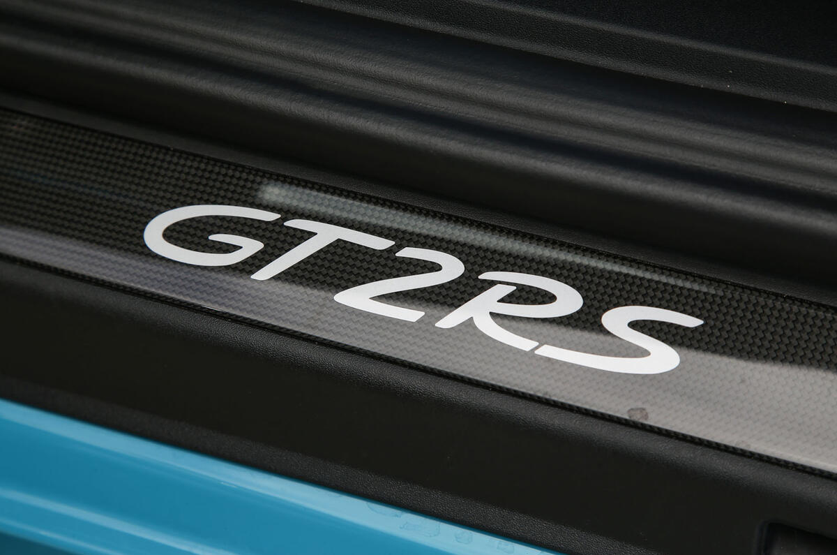 Porsche 911 GT2 RS 2018 road test review scuff plates