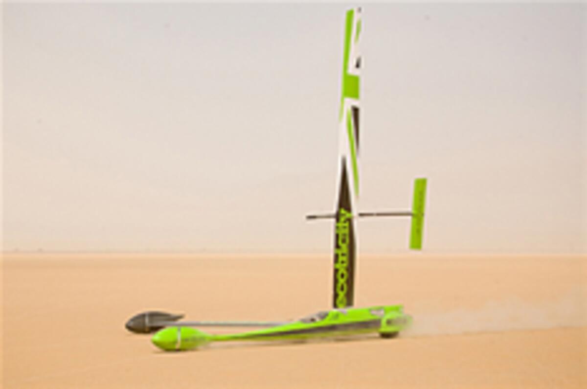 New speed record for sail car
