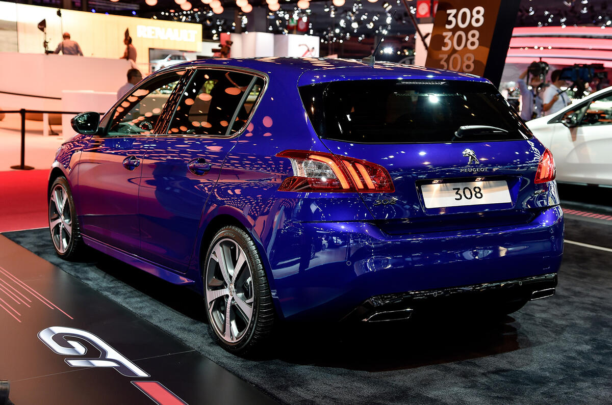Peugeot reveals warm 308 GT at Paris motor show Peugeot reveals warm 308 GT at Paris motor show