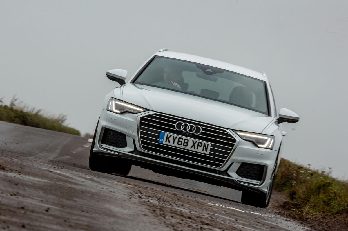 Audi A6 Avant 2018 road test review - on the road nose