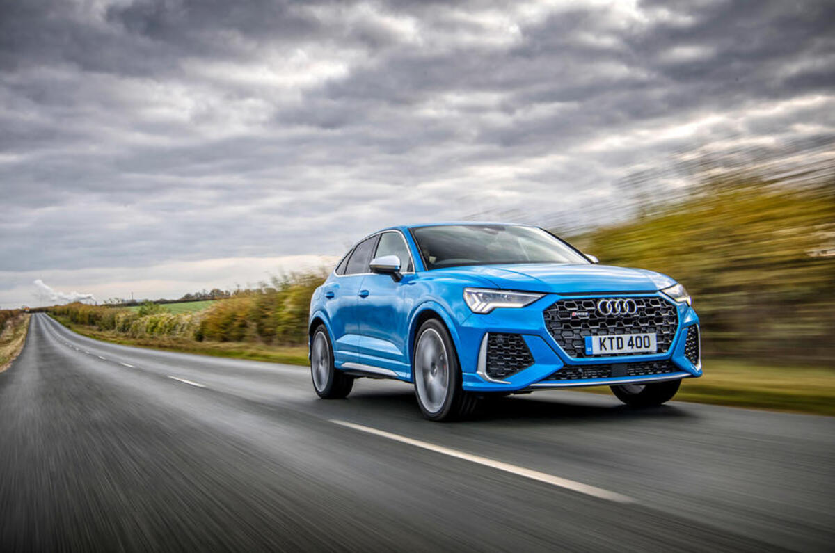 Audi RS Q3 Sportback 2020 road test review - on the road front