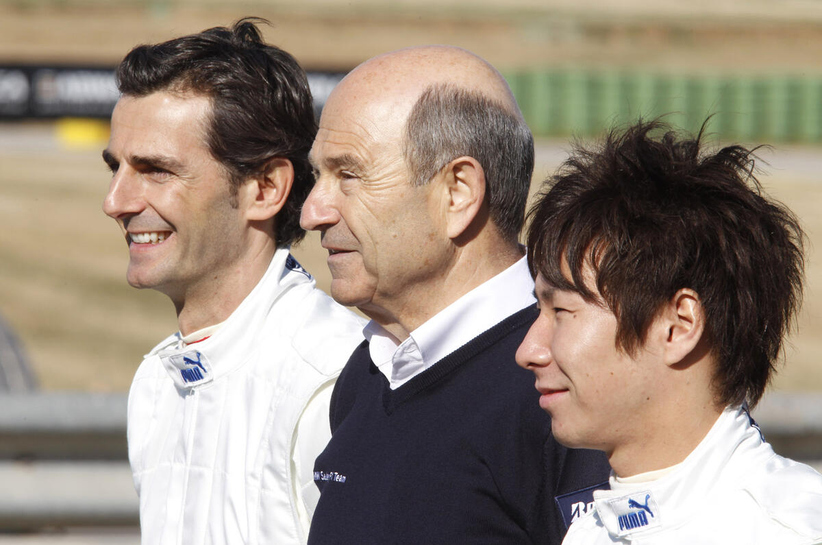 Sauber's sponsorless F1 car