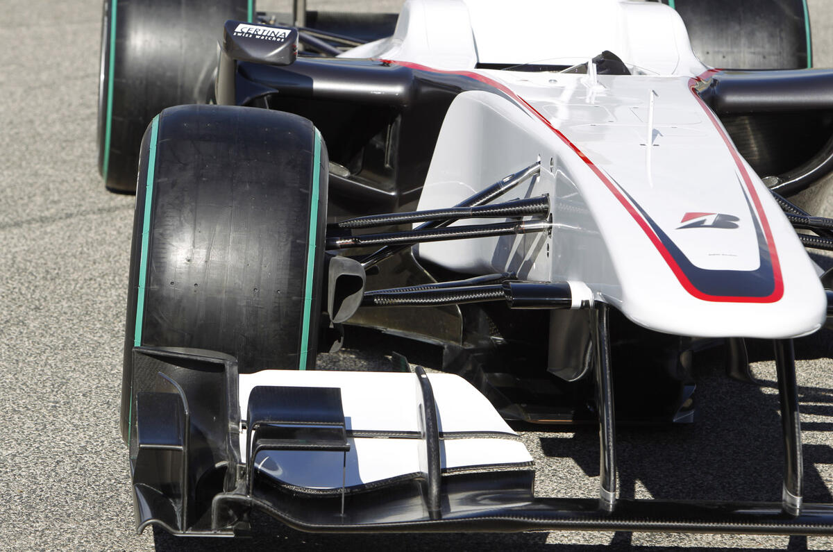 Sauber's sponsorless F1 car