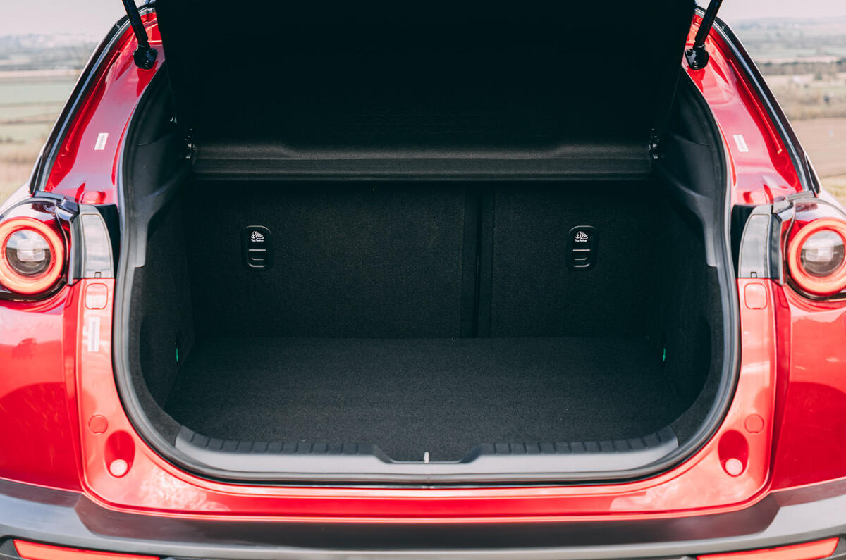 32 Mazda MX 30 2021 road test review boot