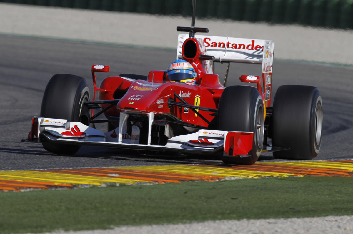 no title Alonso tops last day of F1 test