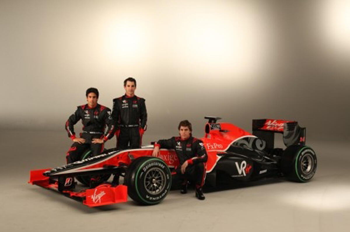 Striking Virgin F1 car revealed