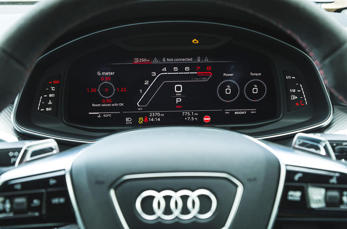 Audi RS6 Avant 2020 road test review - instruments Audi RS6 Avant 2020 road test review - instruments