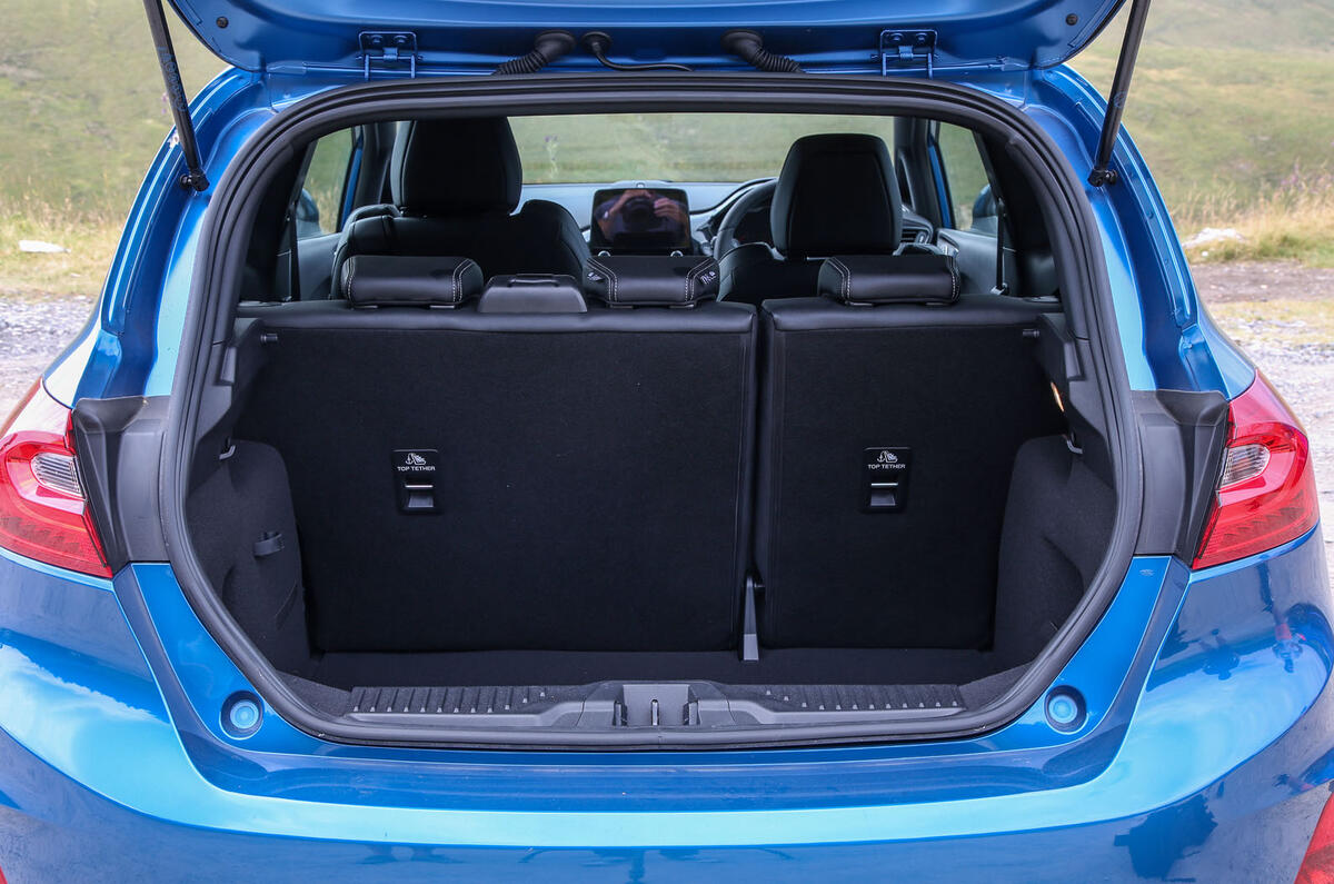 Ford Fiesta ST 2018 road test review boot with seats up