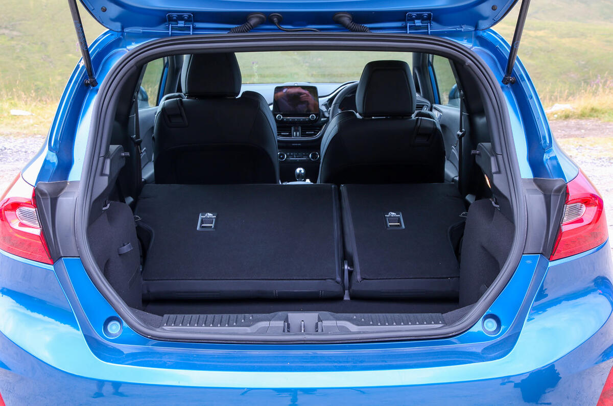 Ford Fiesta ST 2018 road test review boot with seats down