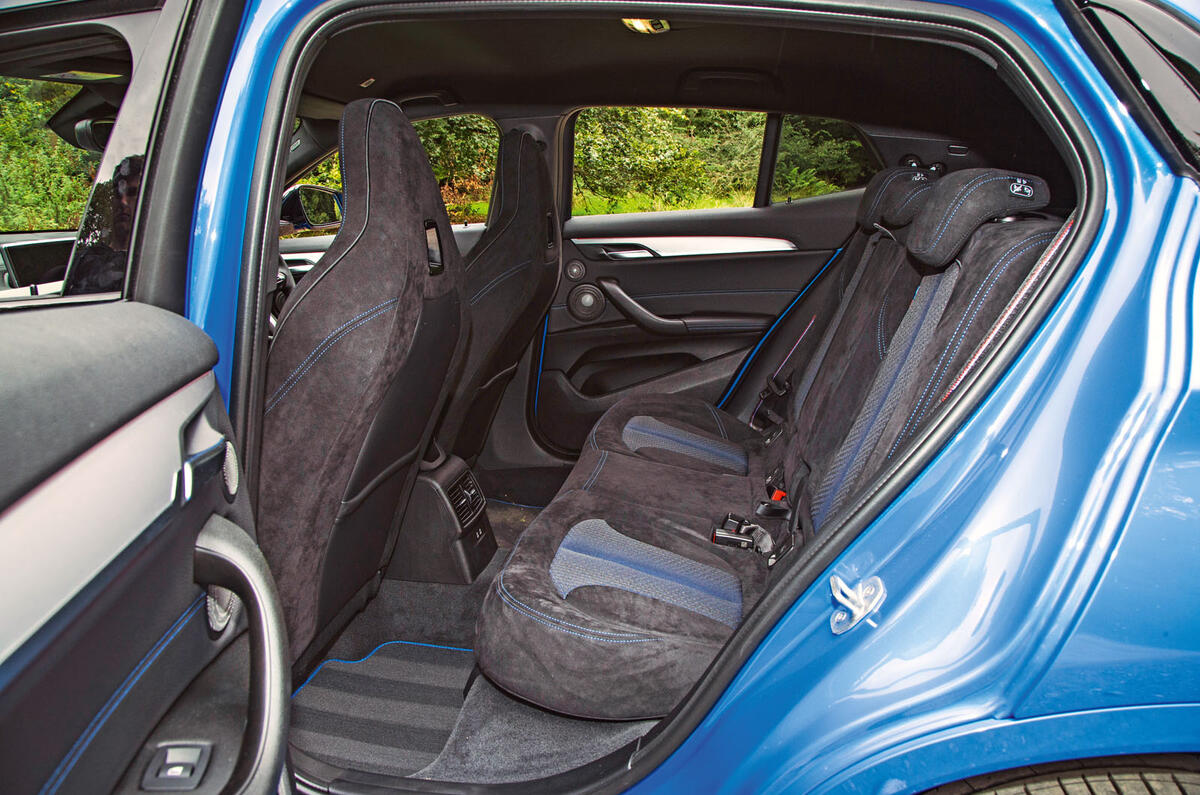BMW X2 M35i 2019 road test review - rear seats