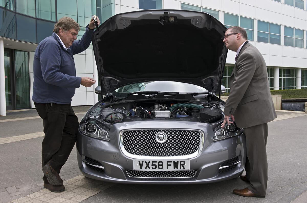 50g/km Jaguar XJ driven 