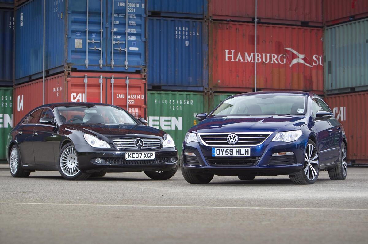 New Passat CC v used Merc CLS