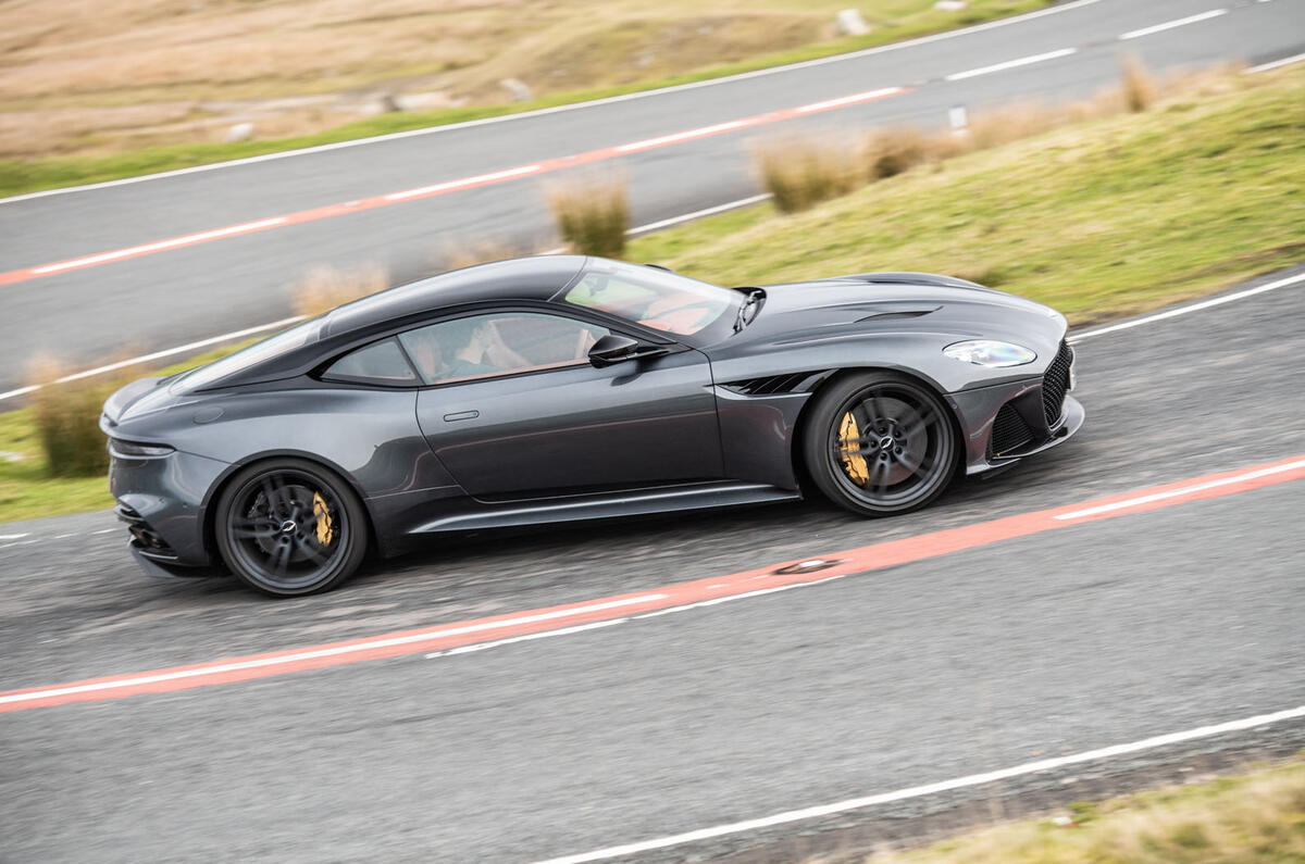 Aston Martin DBS Superleggera 2018 road test review - driving side